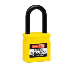 Candados De Bloqueo Amarillo Candado de seguridad para usos electrico y dielectrio Lock Out Tag Out LOTO