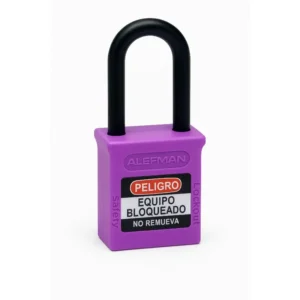 Candados De Bloqueo Lila Candado de seguridad para usos electrico y dielectrio Lock Out Tag Out LOTO