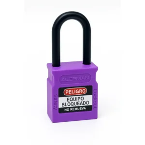Candados De Bloqueo Morado Candado de seguridad para usos electrico y dielectrio Lock Out Tag Out LOTO