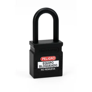 Candados De Bloqueo Negro Candado de seguridad para usos electrico y dielectrio Lock Out Tag Out LOTO
