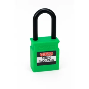 Candados De Bloqueo Verde Candado de seguridad para usos electrico y dielectrio Lock Out Tag Out LOTO